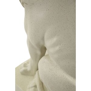 Mauro Ferretti Scultura Leone Stons 17,5x25x40 cm crema