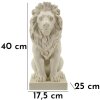 Mauro Ferretti Scultura Leone Stons 17,5x25x40 cm crema