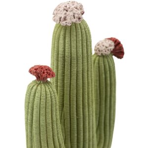 Mauro Ferretti Statuetta decorativa Cactus Stons 16,5x11x45 cm verde