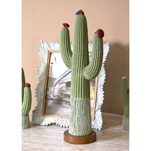 Mauro Ferretti Statuetta decorativa Cactus Stons 16,5x11x45 cm verde