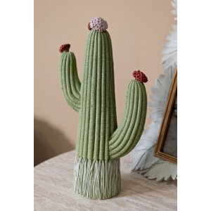 Mauro Ferretti Statuetta decorativa Cactus Stons 13x7x25 cm verde