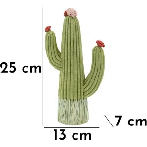 Mauro Ferretti Statuetta decorativa Cactus Stons 13x7x25 cm verde