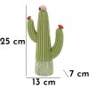 Mauro Ferretti Statuetta decorativa Cactus Stons 13x7x25 cm verde