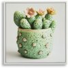 Mauro Ferretti Quadro con cornice Cactus in vaso 40x2,8x40 cm