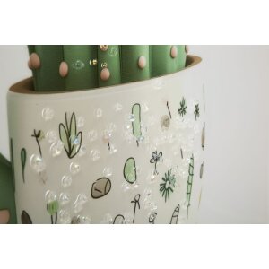 Mauro Ferretti Quadro su tela con cornice Cactus in vaso 40x2,8x40 cm