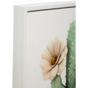Mauro Ferretti Quadro con cornice Cactus vaso 40x2,8x40 cm