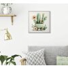 Mauro Ferretti Quadro con cornice Cactus vaso 40x2,8x40 cm