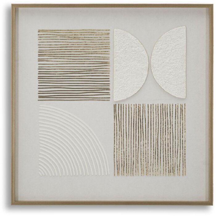 Mauro Ferretti Quadro su tela con cornice Astratto 60x3x60 cm
