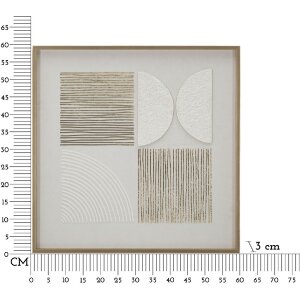 Mauro Ferretti Quadro su tela con cornice Astratto 60x3x60 cm