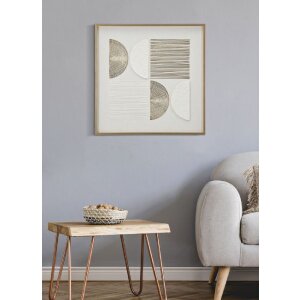 Mauro Ferretti Quadro su tela con cornice Astratto 60x3x60 cm