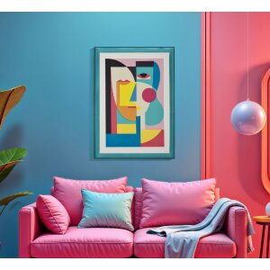 Mauro Ferretti Quadro Picassy con cornice 50x3,3x70 cm