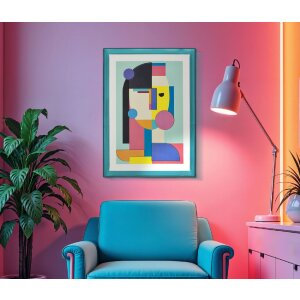 Mauro Ferretti Quadro Picassy con cornice 50x3,3x70 cm