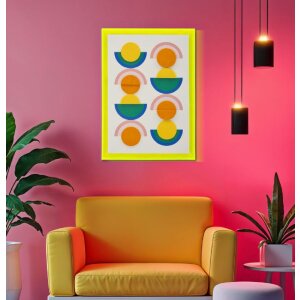Mauro Ferretti Quadro Pop Art con cornice 50x3,3x70 cm
