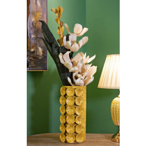 Mauro Ferretti Vaso Drop 16x15x33 cm giallo