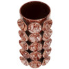 Mauro Ferretti Vaso Drop rosso 12,5x12,5x24 cm