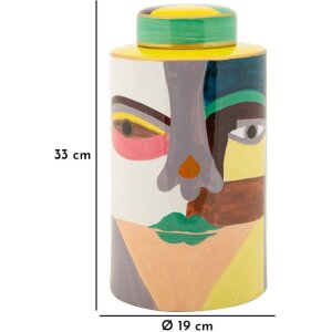 Mauro Ferretti Vaso Piccassy Colorato Ø19x33 cm