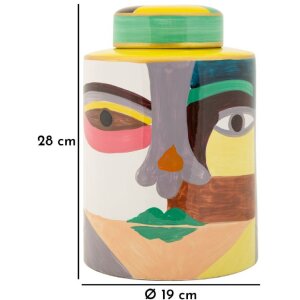 Mauro Ferretti Vaso Piccassy Colorato Ø19x28 cm