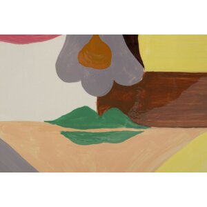 Mauro Ferretti Vaso Piccassy colorato rotondo 28x9x33 cm