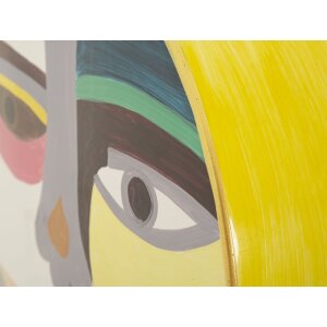 Mauro Ferretti Vaso Piccassy colorato rotondo 28x9x33 cm