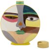Mauro Ferretti Vaso Piccassy colorato rotondo 28x9x33 cm