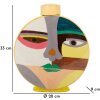 Mauro Ferretti Vaso Piccassy colorato rotondo 28x9x33 cm