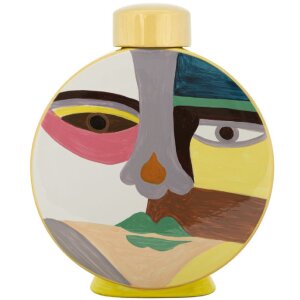 Mauro Ferretti Vaso Piccassy Colorato rotondo 23x9x28 cm
