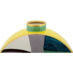 Mauro Ferretti Vaso Piccassy Colorato rotondo 23x9x28 cm