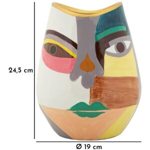 Mauro Ferretti Vaso Piccassy Color Fett Ø19x24,5 cm