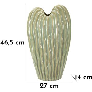 Mauro Ferretti Vaso Venedig 27x14x46,5 cm verde