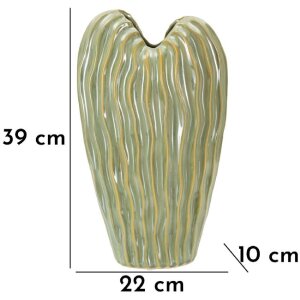Mauro Ferretti Vaso Venedig 22x10x39 cm verde