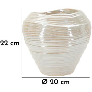Mauro Ferretti Vaso Perly rotondo Ø 22x20 cm