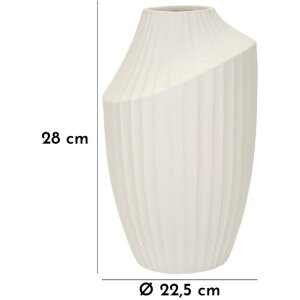 Mauro Ferretti Vaso Eis Ø 22,5x38 cm crema