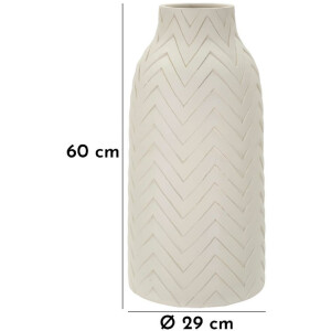 Mauro Ferretti Vaso Winter Ø 29x60 cm crema