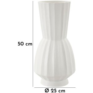 Mauro Ferretti Vaso Glint Ø 25x50 cm bianco