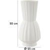 Mauro Ferretti Vaso Glint Ø 25x50 cm bianco