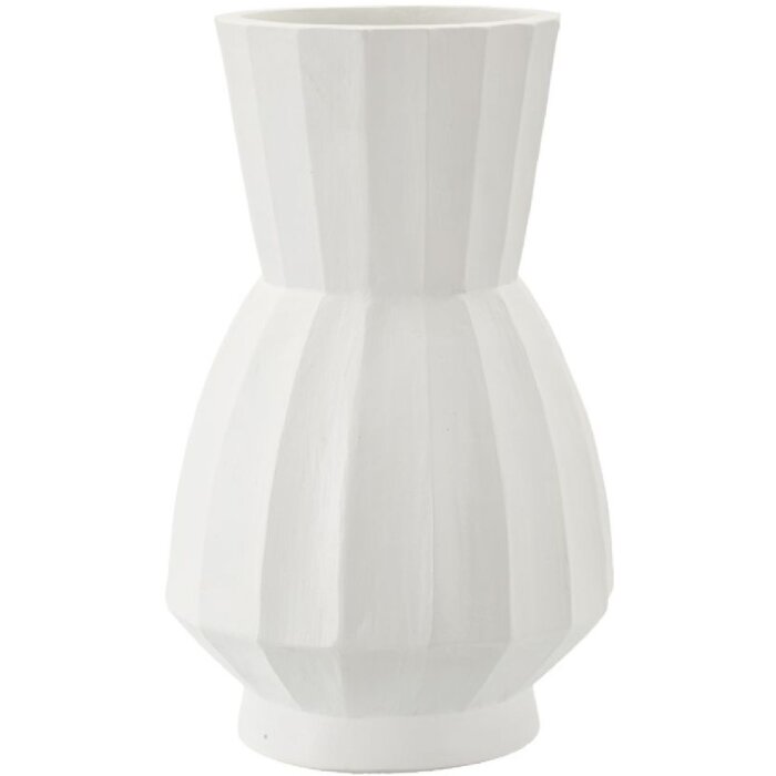 Mauro Ferretti Vaso Glint Ø 24x41 cm bianco