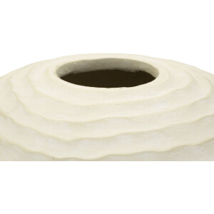 Mauro Ferretti Vaso Cristalli di Ghiaccio Ø39x56cm crema MGO opaco