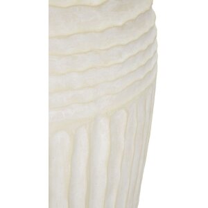 Mauro Ferretti Vaso Cristalli di Ghiaccio Ø39x56cm crema MGO opaco