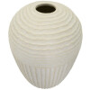 Mauro Ferretti Vaso Cristalli di Ghiaccio Ø39x56cm crema MGO opaco