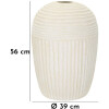 Mauro Ferretti Vaso Cristalli di Ghiaccio Ø39x56cm crema MGO opaco