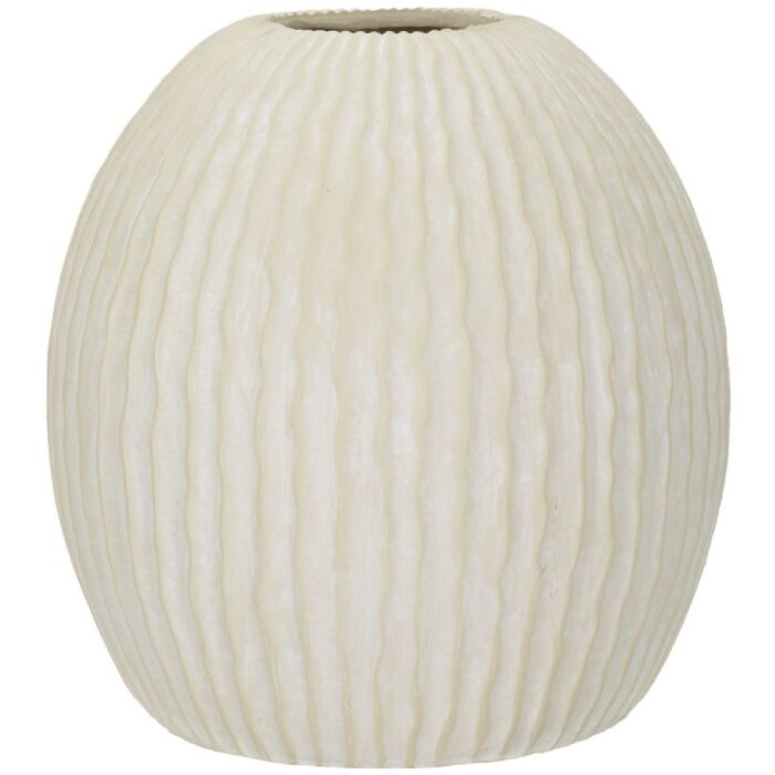 Mauro Ferretti Vaso Eiszapfen Ø 36,5x38 cm crema