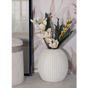 Mauro Ferretti Vaso Eiszapfen Ø 36,5x38 cm crema