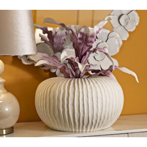 Mauro Ferretti Vaso stalattite Ø 40x23 cm crema