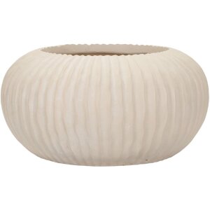 Mauro Ferretti Vaso Nebel Ø35x18 cm crema