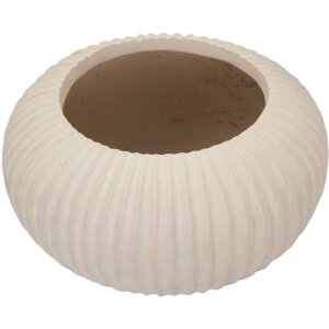 Mauro Ferretti Vaso Nebel Ø35x18 cm crema