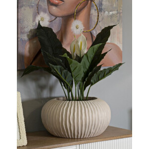 Mauro Ferretti Vaso Nebel Ø35x18 cm crema