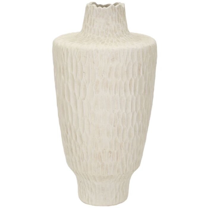 Mauro Ferretti Vaso Ombra Ø 29,5x57 cm crema