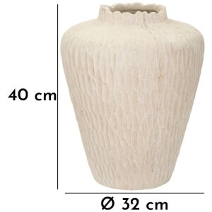 Mauro Ferretti Vaso Ombra Ø 32x40 cm crema