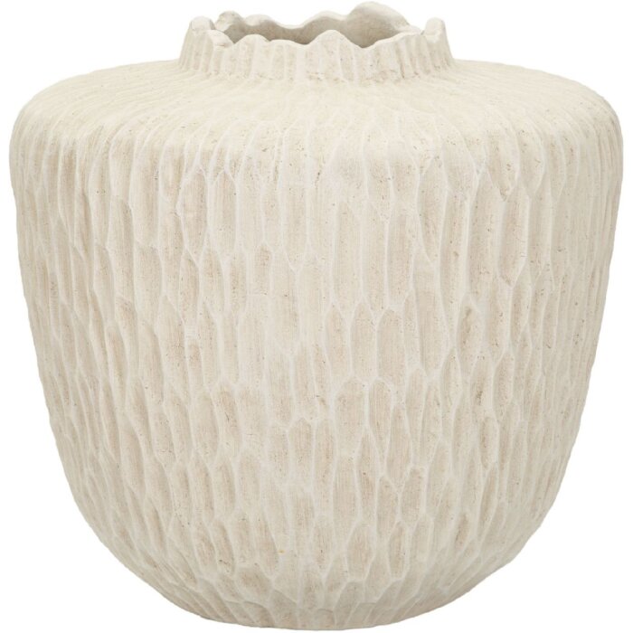Mauro Ferretti Vaso Schatten Ø 35x32,5 cm crema