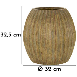 Vaso Brise Ø 32x32,5 cm verde salvia Mauro Ferretti